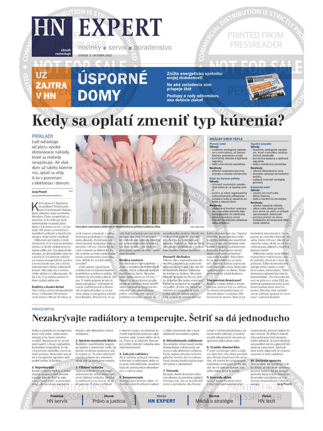 oplatí sa zmena typu kúrenia? - článok Hospodárske noviny